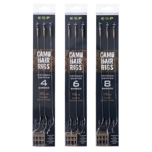 Przypony CAMO HAIR RIG GRIPPER ESP Barbed