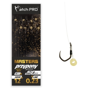 Przypony METHOD FEEDER MASTERS RUBBER M19B Barbless 8szt MatchPro 