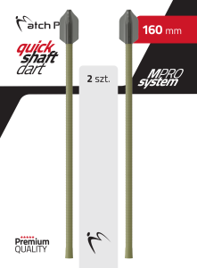 Trzonki MPRO QUICK SHAFT DART 160mm / 2szt. MatchPRO