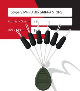 Stopery MPRO BIG GRIPPA STOPS 6szt. MatchPRO