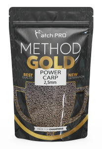 METHOD GOLD POWER CARP 2,5mm PELLET 700g MatchPRO
