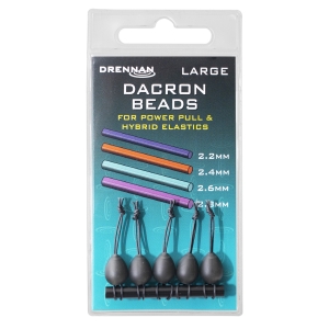 DACRON BEADS BLACK Drennan 5szt.