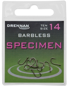 SPECIMEN BARBLESS Haczyki Drennan 10szt. 